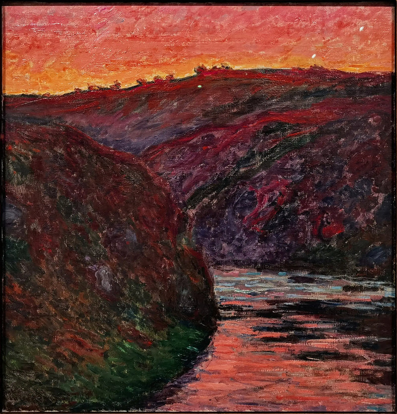 O vale do Creuse, pôr do sol - Claude Monet