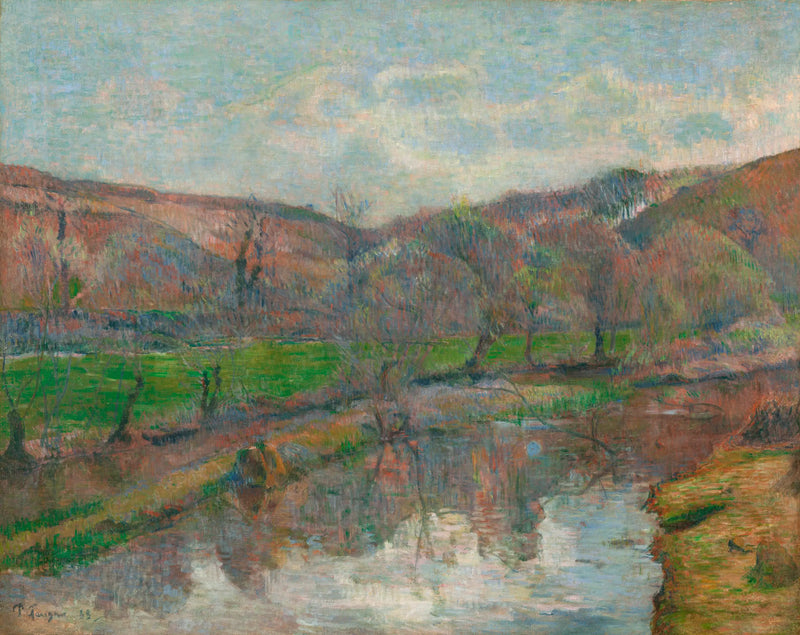 O vale do Aven e o monte de Pont-Aven - Paul Gauguin