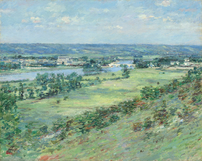 O vale do Sena, as colinas de Giverny - Theodore Robinson