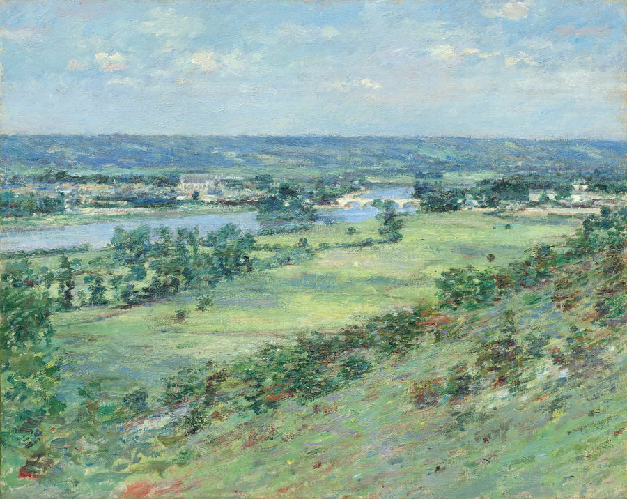 O vale do Sena, as colinas de Giverny - Theodore Robinson