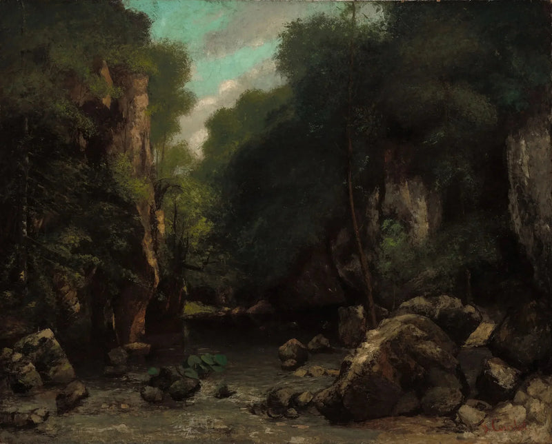 O Vale do Poço Negro - Gustave Courbet