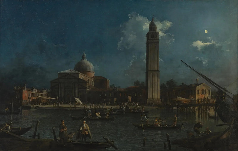 A Vigília Noturna em San Pietro di Castello - Canaletto