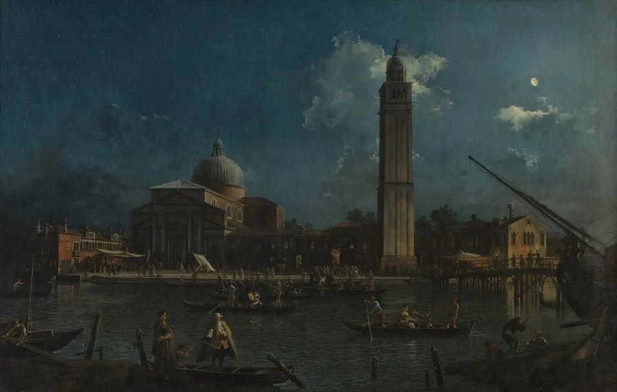 A Vigília Noturna em San Pietro di Castello - Canaletto