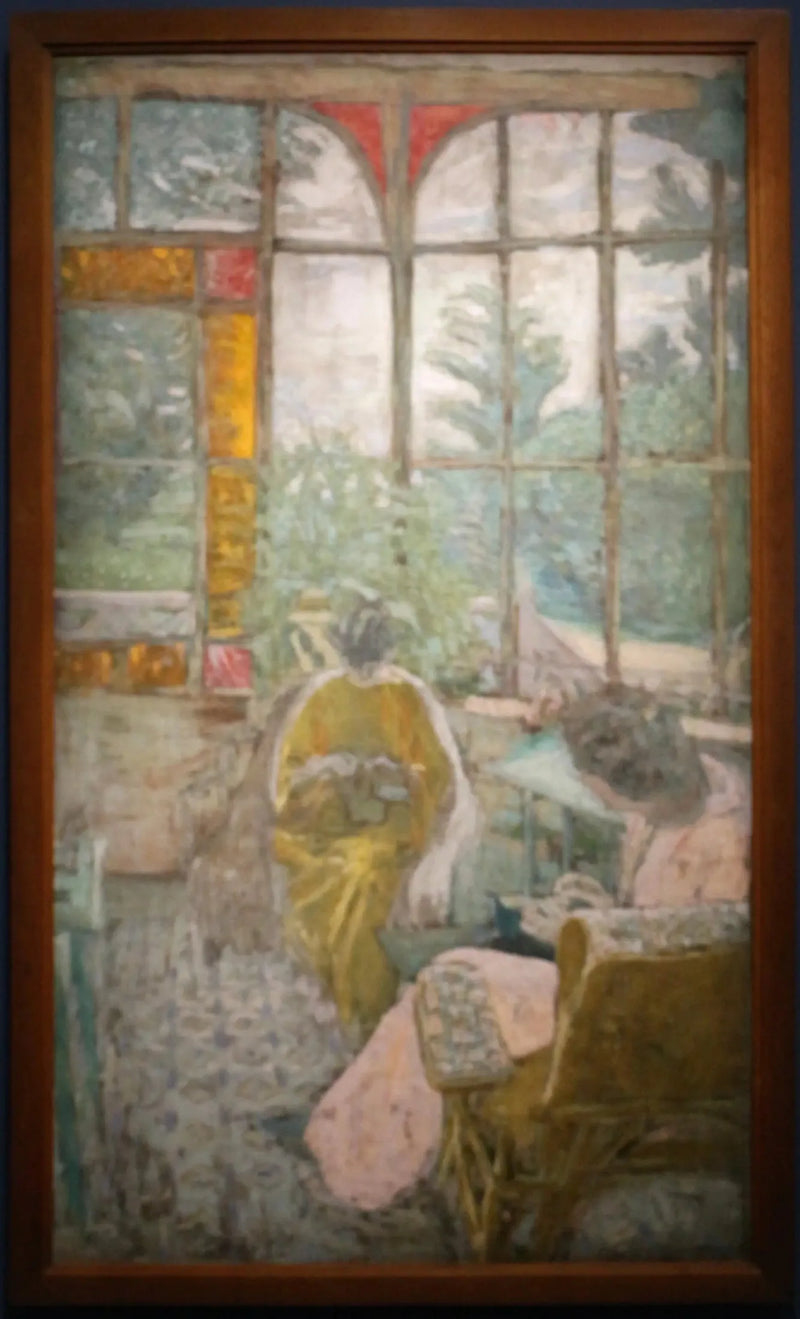 A Varanda do Coadigou em Loctudy, Marcelle Aron e Marthe Mellot - Édouard Vuillard