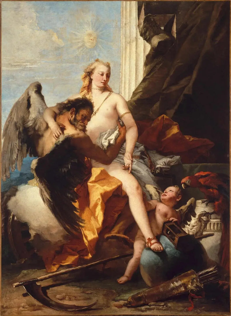 A verdade revelada pelo tempo - Giovanni Battista Tiepolo