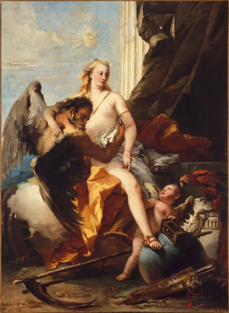 A verdade revelada pelo tempo - Giovanni Battista Tiepolo