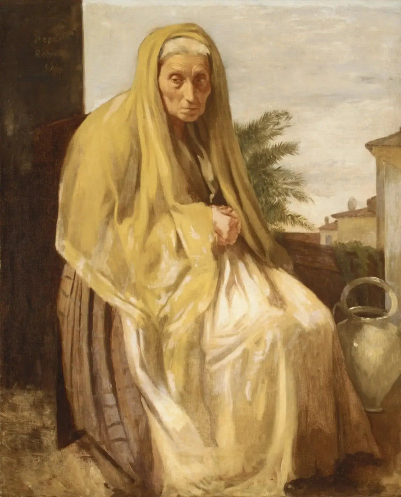 A velha mulher italiana - Edgar Degas