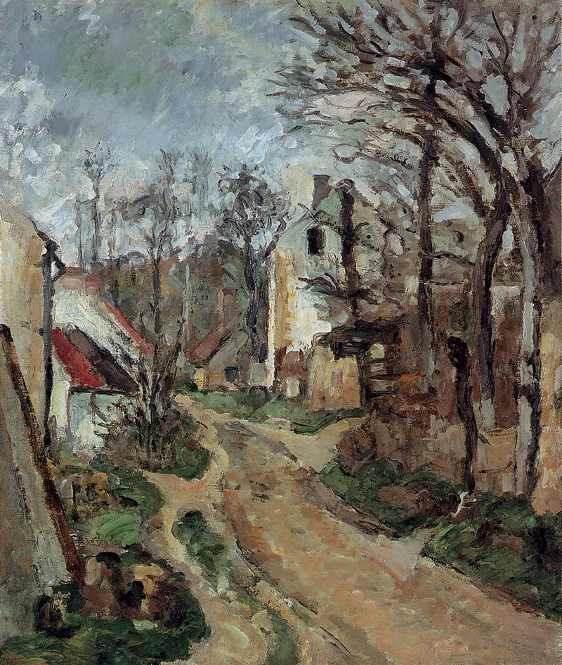 A Velha Estrada em Auvers-sur-Oise - Paul Cézanne
