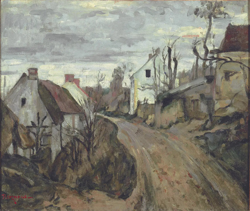 A Velha Estrada em Auvers-sur-Oise - Paul Cézanne