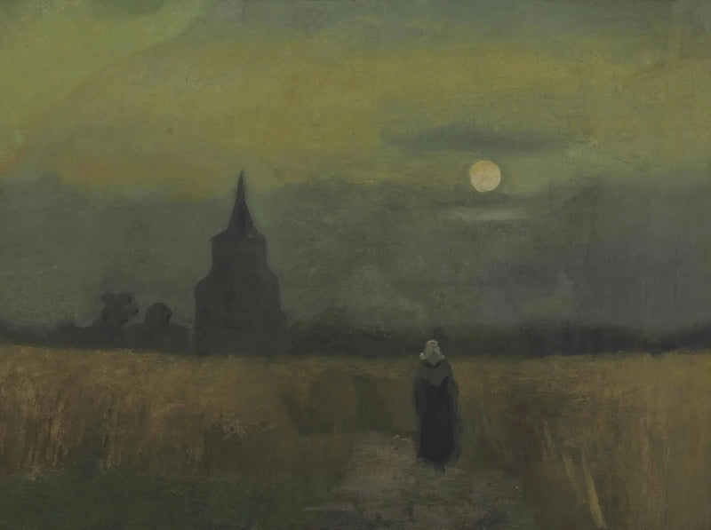 A velha torre do cemitério em Nuenen - Vincent van Gogh