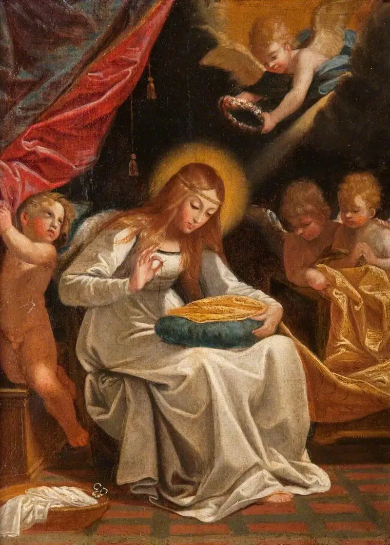 A Virgem Costurando - Guido Reni