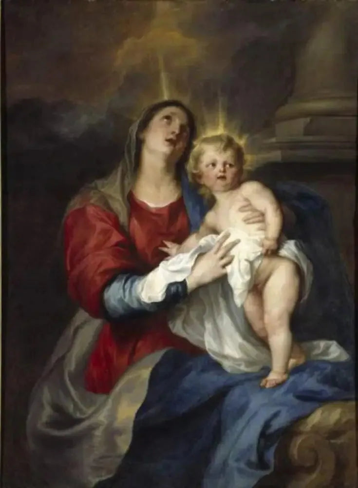 A Virgem com o Menino - Antoine van Dyck