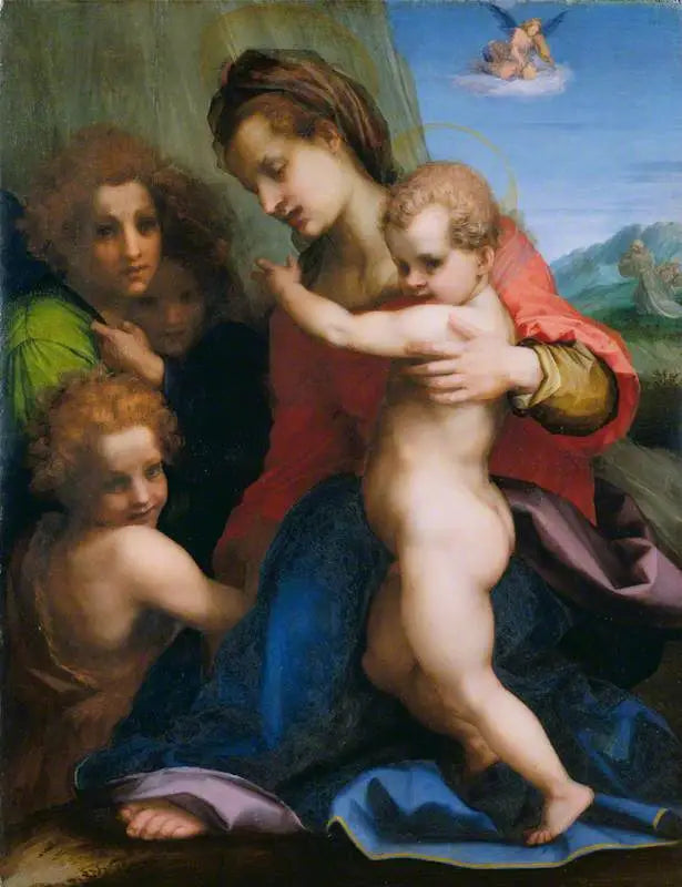 A Virgem com o Menino e o Menino Batista - Andrea del Sarto
