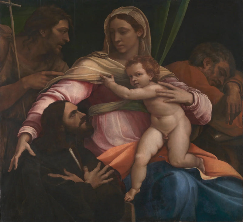 A Virgem com o Menino, santos e um doador - Sebastiano del Piombo