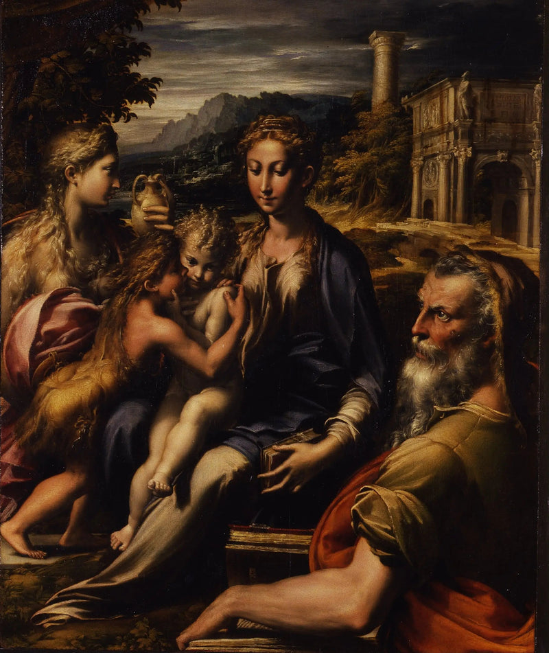 A Virgem com o Menino e santos - Parmigianino