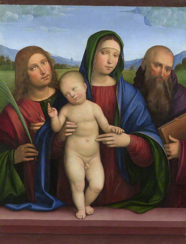 A Virgem com o Menino e dois santos - Francesco Francia