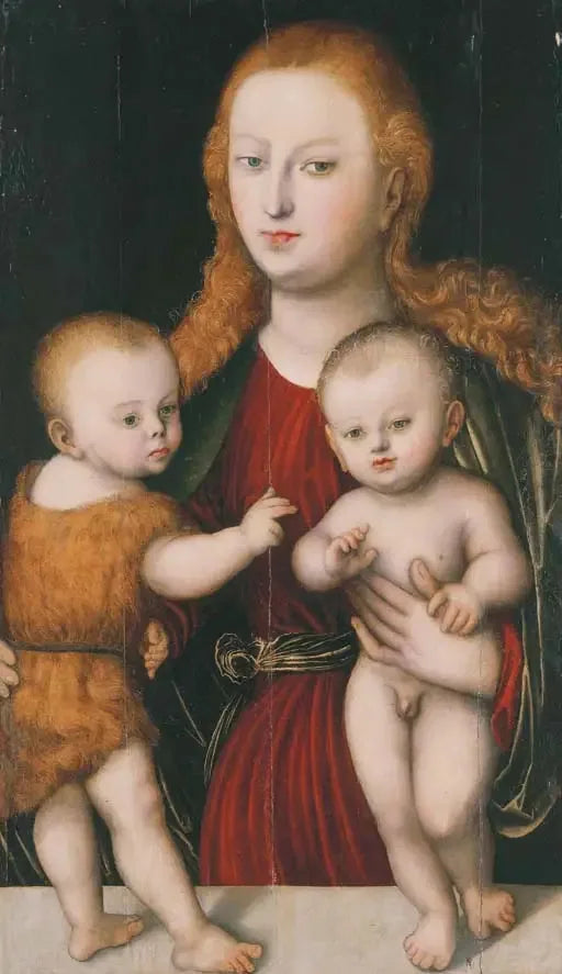 A Virgem com o Menino e o Jovem São João Batista - Lucas Cranach, o Velho