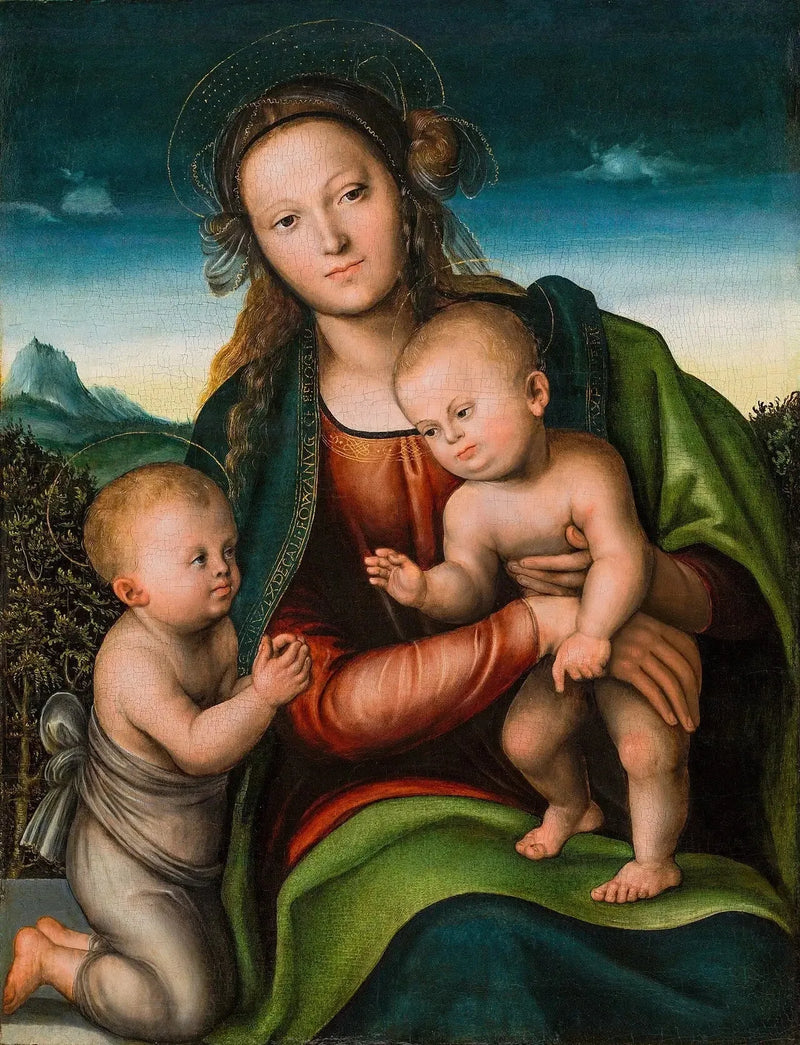 A Virgem com o Menino e o Pequeno João Batista - Lucas Cranach, o Velho