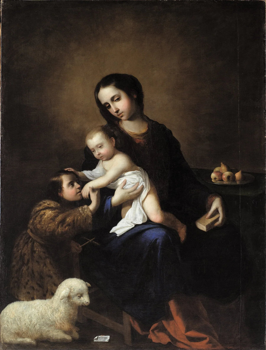 A Virgem com o Menino e o Pequeno São João Batista - Francisco de Zurbarán
