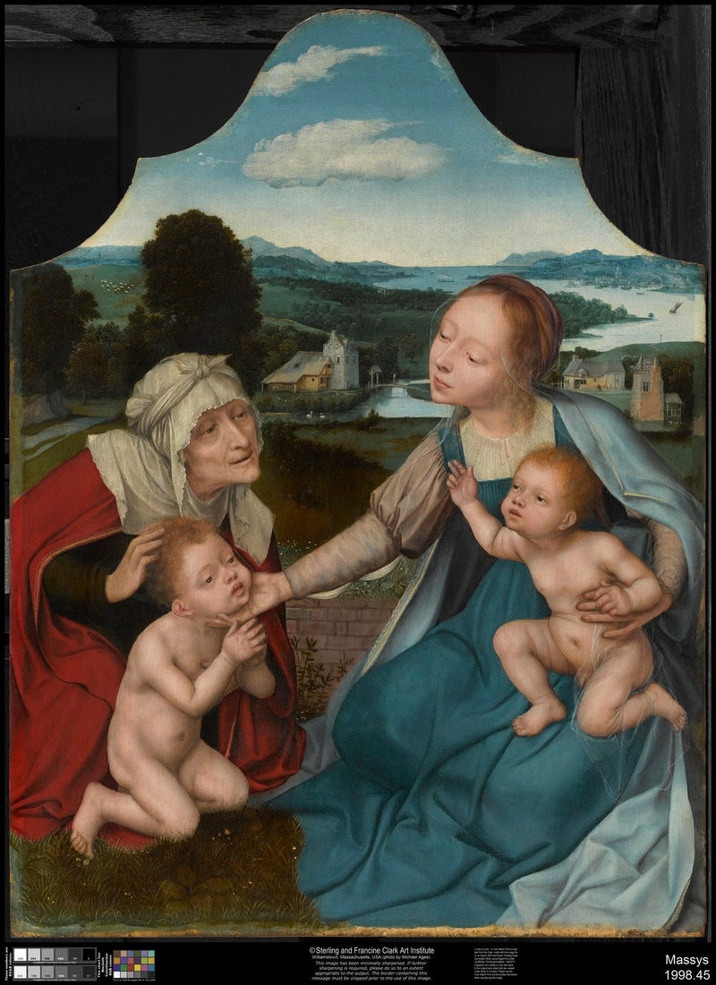 A Virgem com o Menino e os santos Elisabeth e João Batista - Quentin Metsys