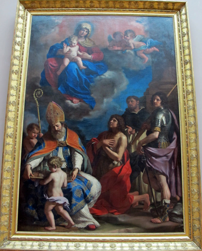 A Virgem com o Menino e Quatro Santos - Guercino