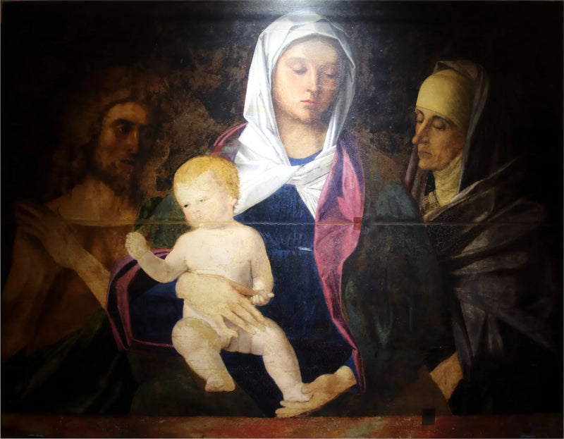 A Virgem com o Menino, São João Batista e Santa Ana - Giovanni Bellini