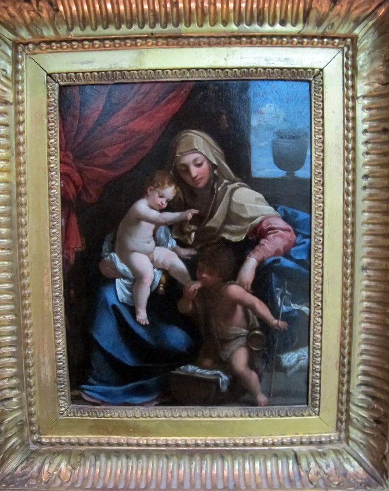 A Virgem com o Menino e São João Batista - Guido Reni