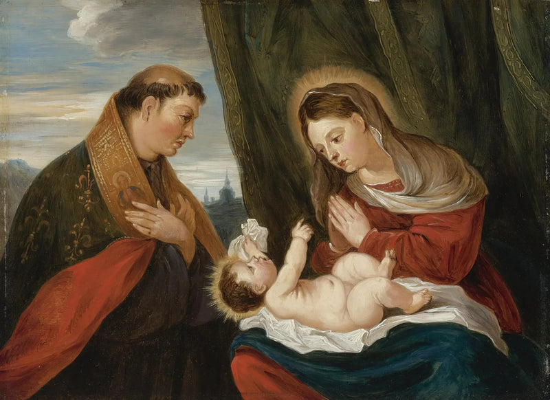 A Virgem com o Menino e São Luís de Toulouse - David Teniers, o Jovem