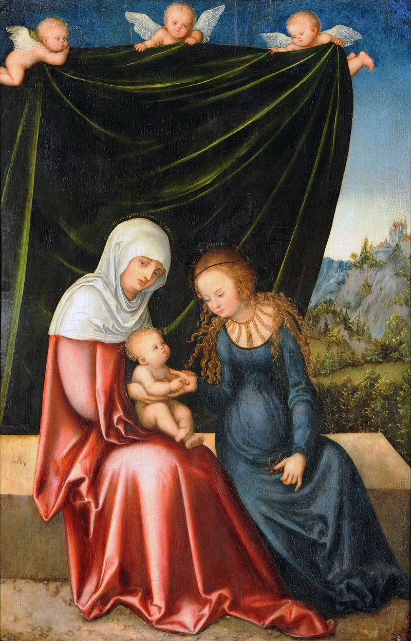 A Virgem com o Menino e Santa Ana - Lucas Cranach o Velho