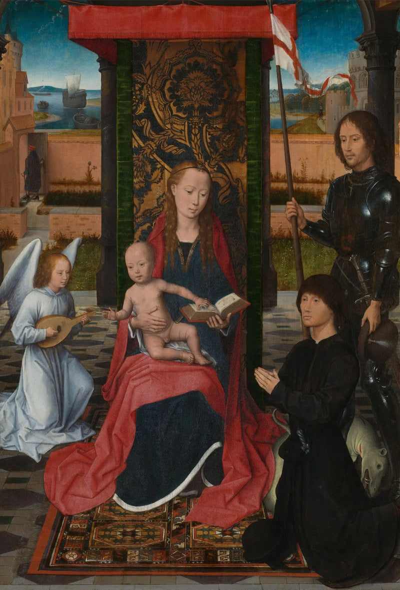 A Virgem com o Menino e um anjo - Hans Memling