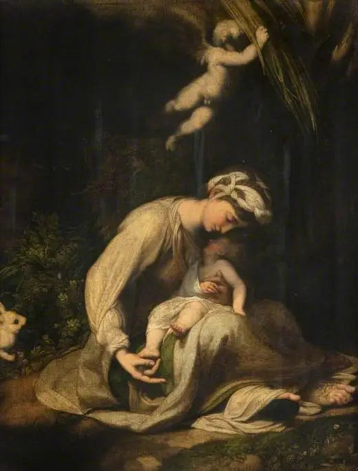 A Virgem com o Menino e um coelho - Antonio da Correggio