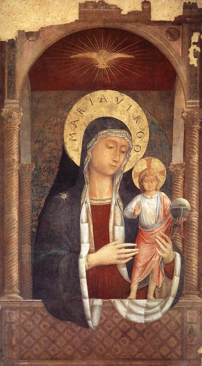 A Virgem com o Menino dando bênçãos - Benozzo Gozzoli