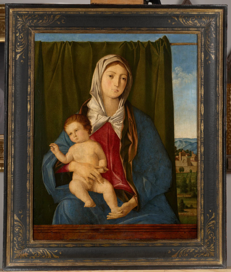 A Virgem com o Menino dando uma bênção - Giovanni Bellini