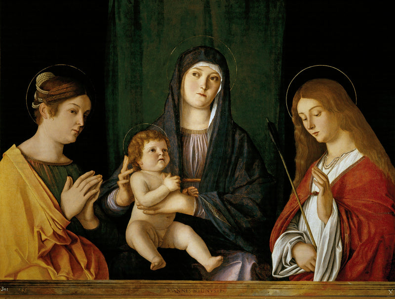 A Virgem com o Menino entre dois santos - Giovanni Bellini