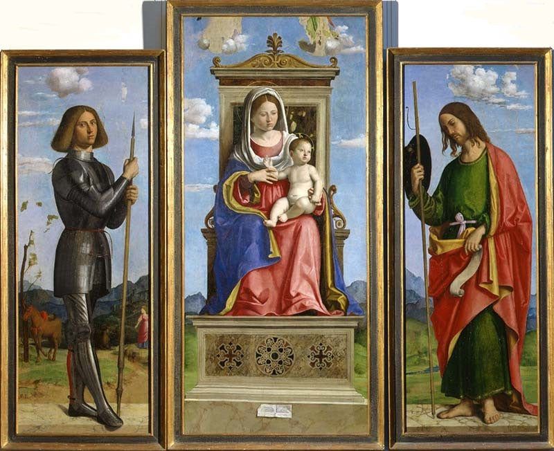 A Virgem com o Menino entre São Jorge e São Tiago - Cima da Conegliano
