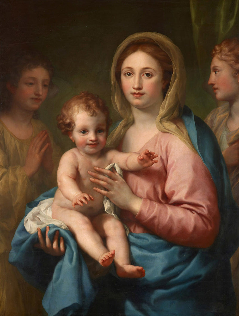 A Virgem com o Menino e dois anjos - Anton Raphael Mengs