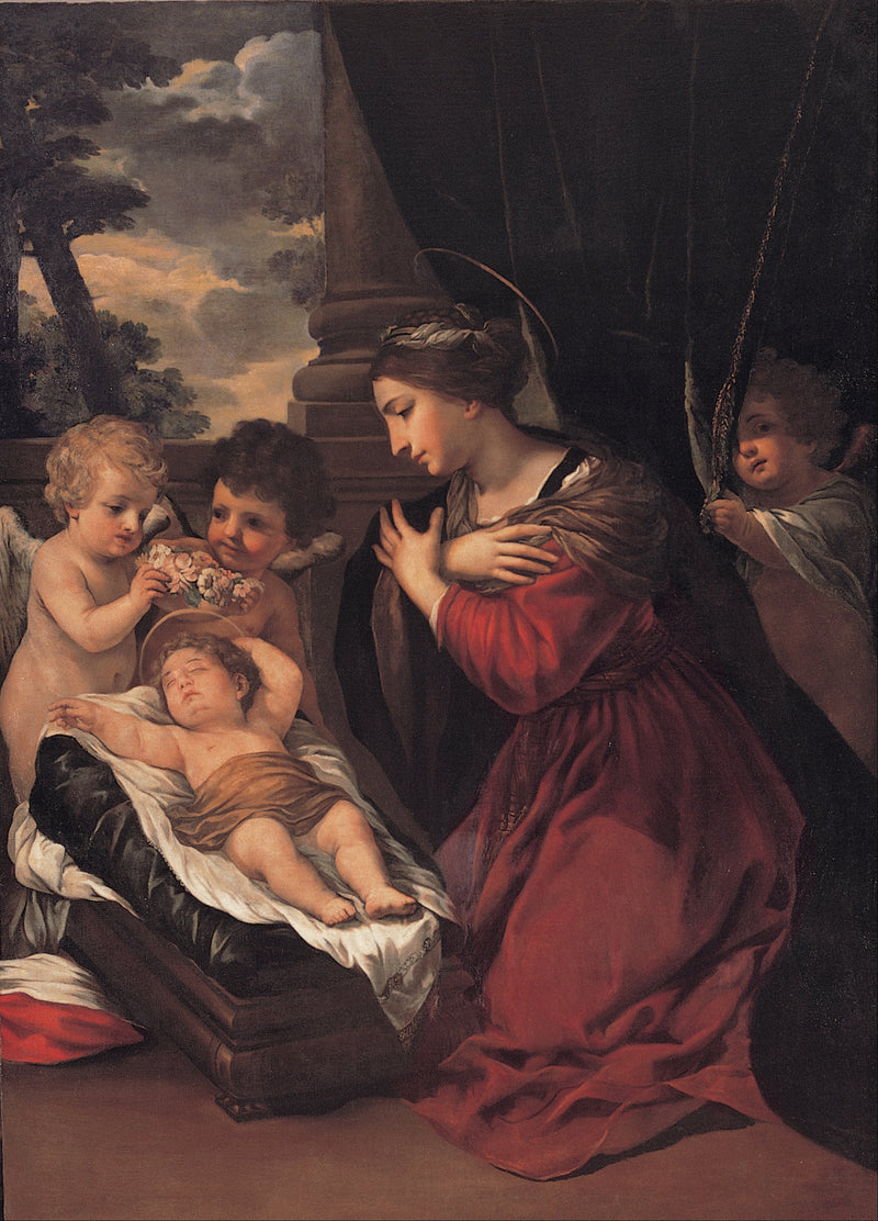A Virgem com o Menino e os anjos - Pietro da Cortona