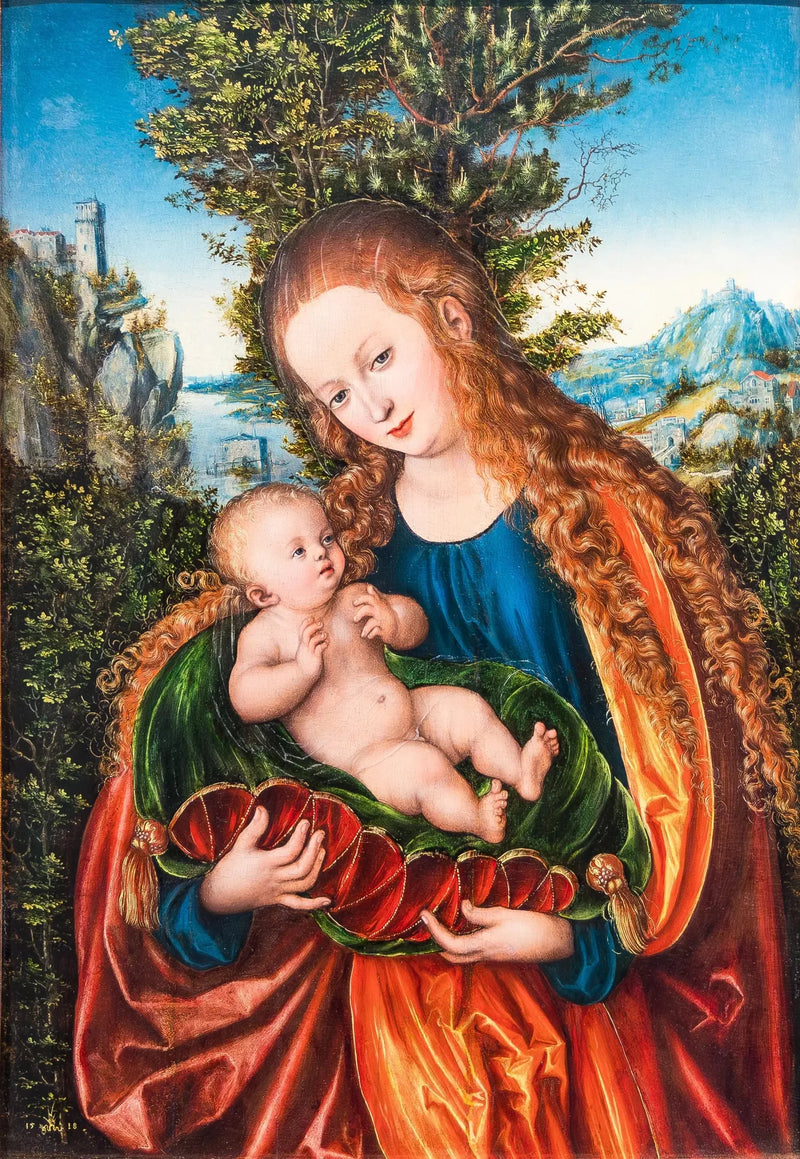 A Virgem com o Menino - Lucas Cranach o Velho