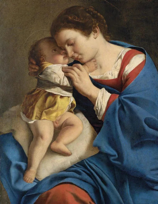 A Virgem com o Menino - Orazio Gentileschi