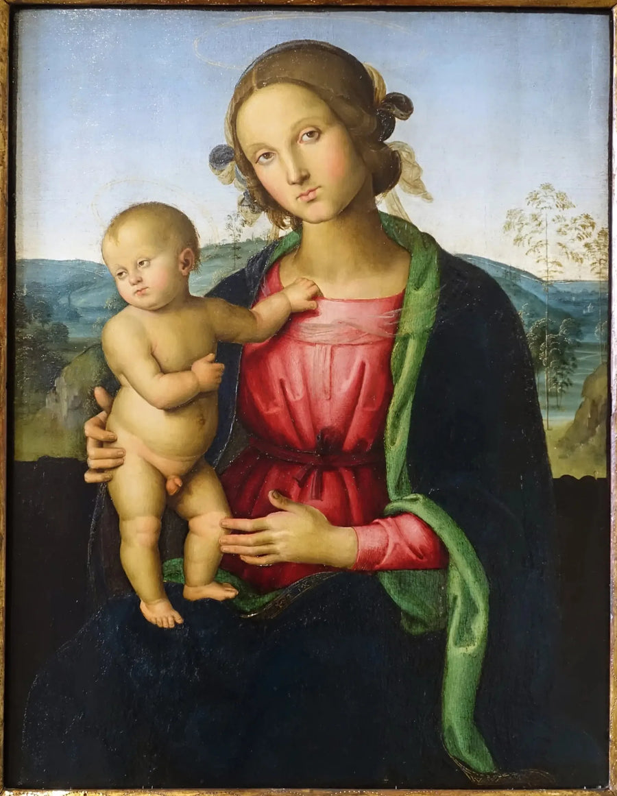 A Virgem com o Menino - Pietro Perugino