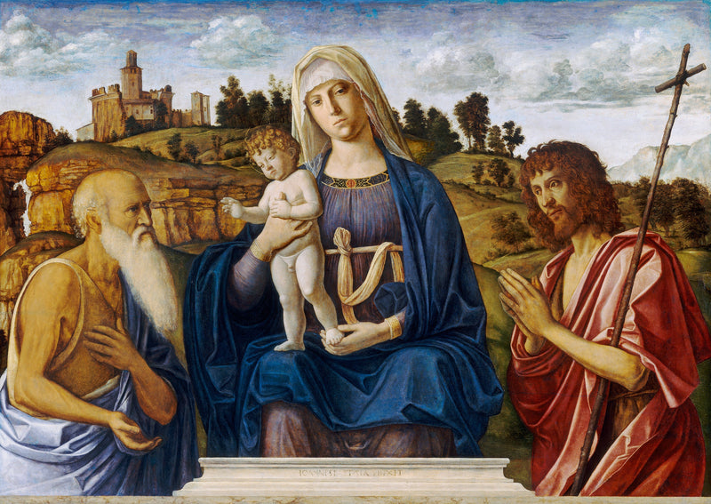A Virgem com o Menino, São Jerônimo e São João Batista - Cima da Conegliano