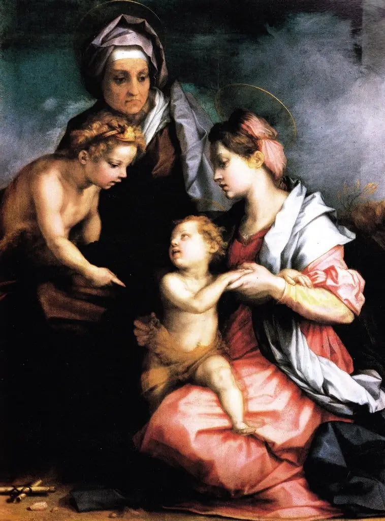 A Virgem com o Menino, Santa Isabel e São João - Andrea del Sarto