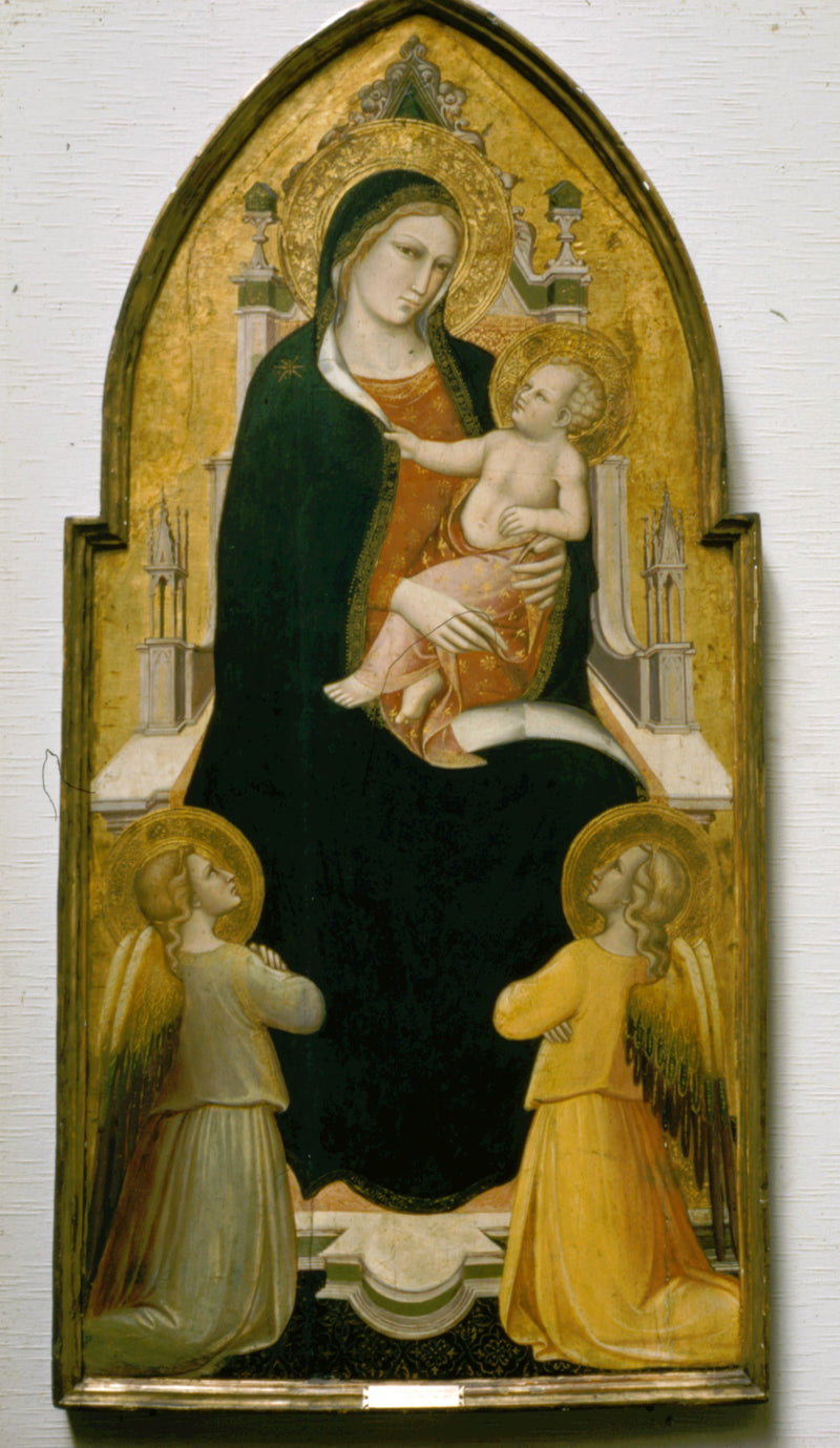 A Virgem com o Menino no trono com anjos - Spinello Aretino