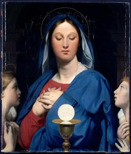 A Virgem com a Hóstia - Jean-Auguste-Dominique Ingres