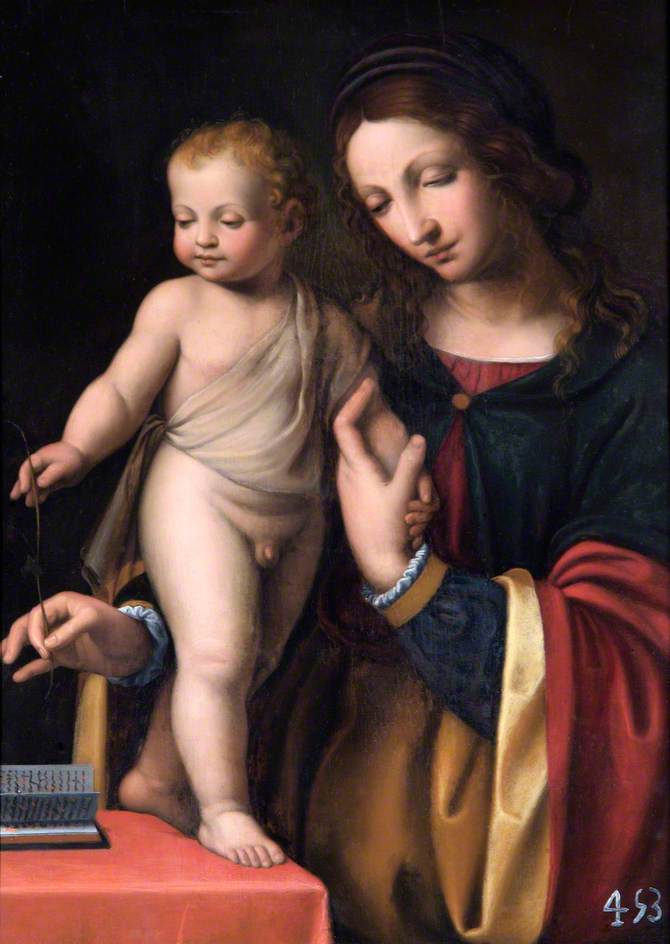 A Virgem com o Menino em pé - Bernardino Luini
