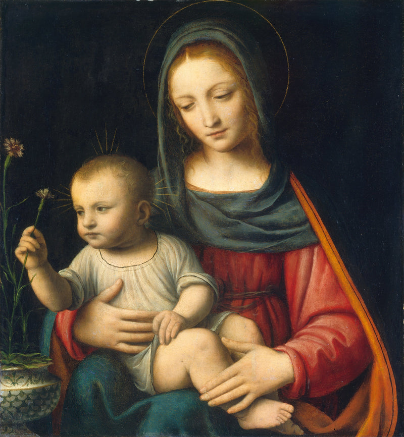 A Virgem com cravo - Bernardino Luini