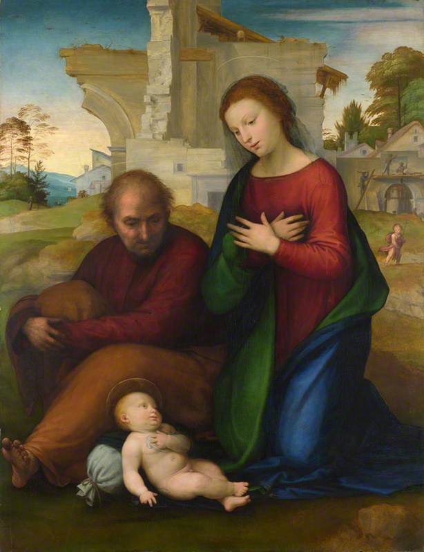 A Virgem adorando o Menino com São José - Fra Bartolomeo