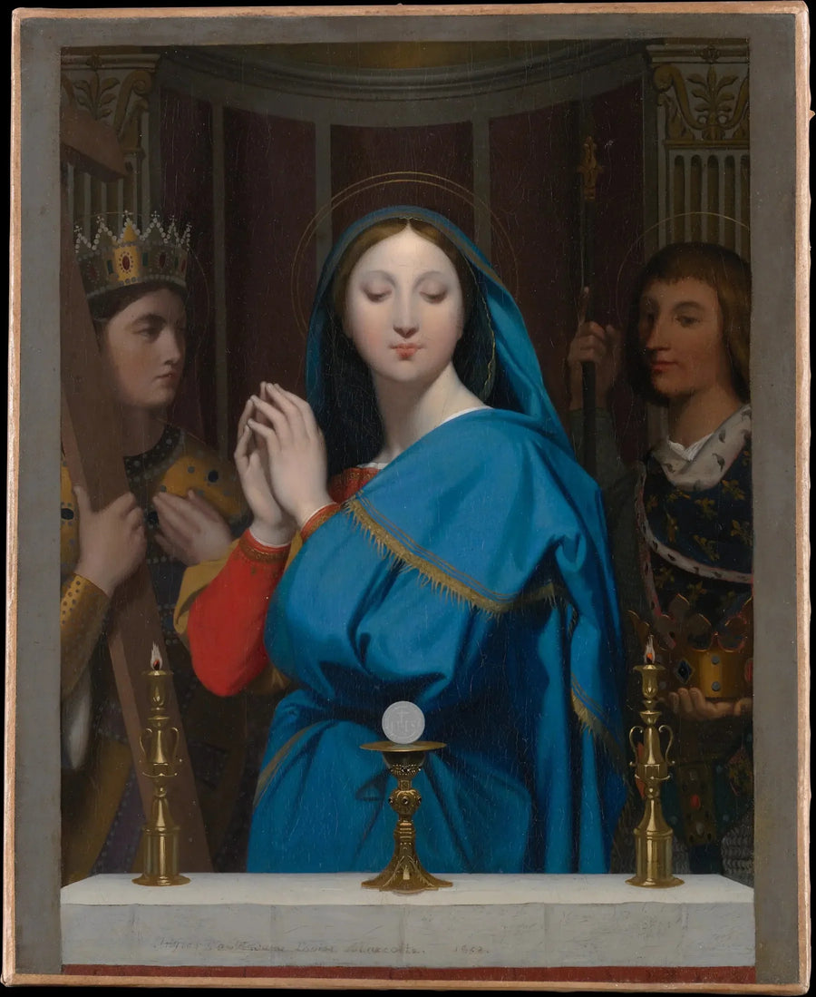 A Virgem adorando a hóstia - Jean-Auguste-Dominique Ingres