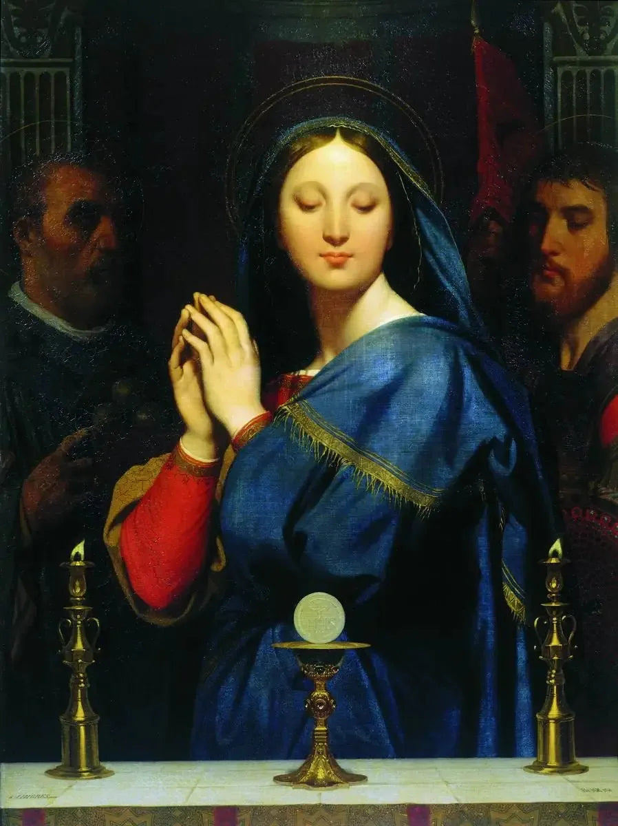 A Virgem adorando a Hóstia - Jean-Auguste-Dominique Ingres