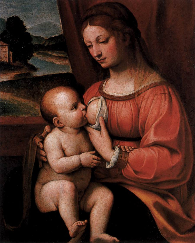 A Virgem amamentando - Bernardino Luini